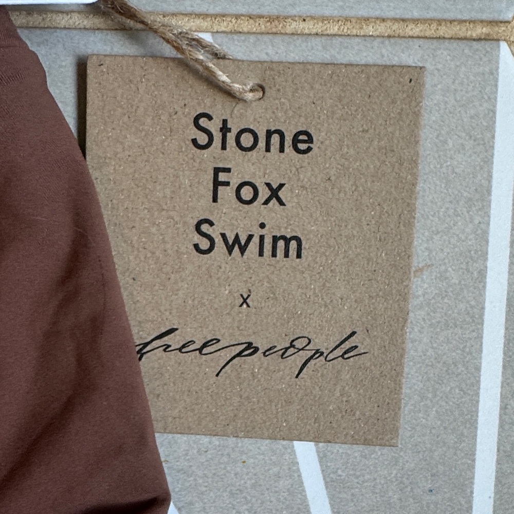 Stone Fox Swim X Free People Chocolate High-Waisted Bikini Bottom NWT SZ SMALL - Picture 4 of 7